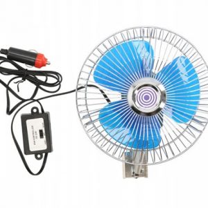 Wentylator obrotowy 8" klips- 24V 20W zapalniczka