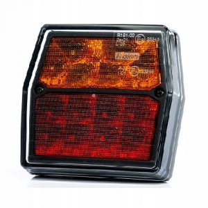 Lampa tylna uniwersalna LED 12V, 3-funkcyjna STOP/POZYCJA/KIERUNKOWSKAZ, przewód o długości 1 m