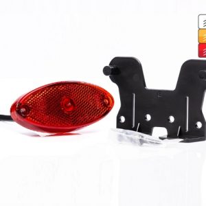 Lampa obrysowa LED 12-36V, czerwona z odblaskiem oraz uchwytem kątowym