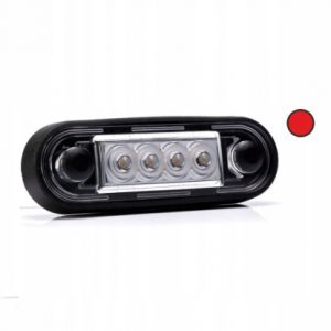 Lampa obrysowa LED 12-36V, czerwona, wiązką elektryczną 0,15m Fristom