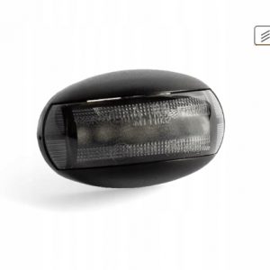 Lampa obrysowa LED 12-36V, biała, wersja DARK, wiązką elektryczną 0,15m Fristom