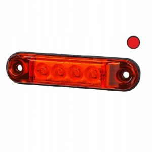 Lampa obrysowa typu SLIM, czerwona