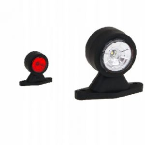 Lampa obrysowa – gabarytowa LED na gumowym ramieniu prostym krótkim z przewodem 2×0,75 mm² Fristom
