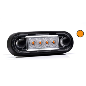 Lampa obrysowa LED 12-36V, żółta, wiązką elektryczną 0,15m Fristom