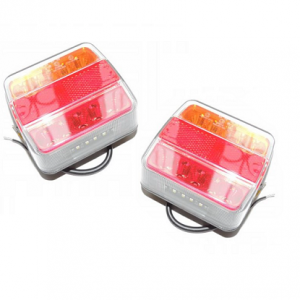 Lampy tylne LED 4 funkcyjne 12/24V komplet