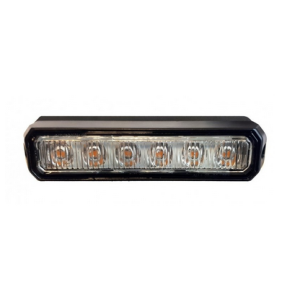 Lampa Stroboskopowa 18W pomarańczowa 6 LED 12/24V