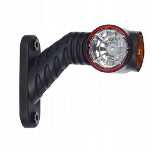 Lampa obrysowa potrójna na wysięgniku ukośnym, krótkim, lewa Horpol