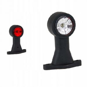 Lampa obrysowa – gabarytowa LED na gumowym ramieniu prostym długim z przewodem 2×0,75 mm² Fristom