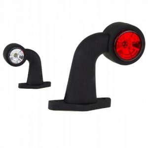 Lampa obrysowa – gabarytowa LED na gumowym ramieniu o kształcie litery „L” krótka z przewodem 2×0,75 mm² Fristom