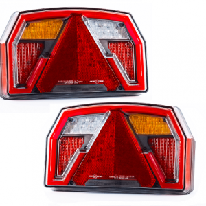 Lampy tylne uniwersalna LED, 6-funkcyjna, przyczepa, naczepa. laweta