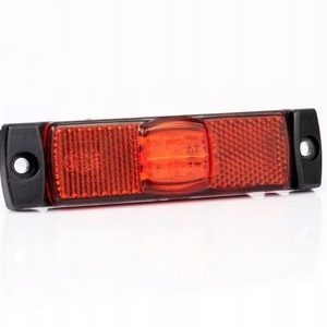 Lampa obrysowa czerwona LED z przewodem 2×0,75 mm² Fristom