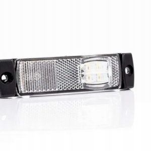 Lampa obrysowa biała LED z przewodem 2×0,75 mm²