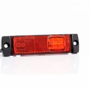 Lampa obrysowa czerwona LED z przewodem 2×0,75 mm²