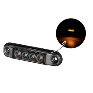 Lampa obrysowa SLIM LD 2328/GRAPHITE 4 diody
