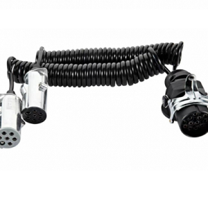 PRZEWÓD ELEKTRYCZNY spiralny NACZEPY adapter 24V 15/7 PIN