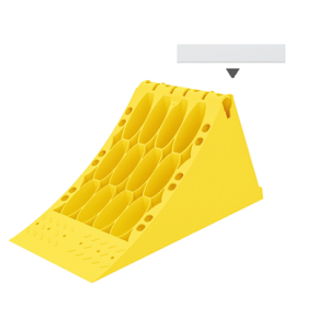 Klin pod koło blokada pod koła PCV TIR Naczepa E53 Lokhen 600110100