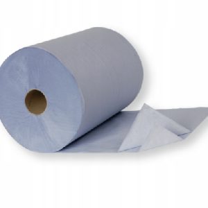 Ręcznik papierowy niebieski rolka 22x36 2warstwy Berner 370487