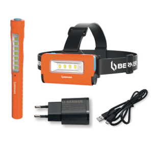Lampa Czołowa + Pen Light Berner 339200