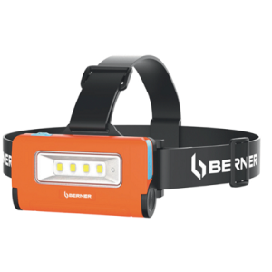 Lampa czołowa 2-w-1 z micro USB LED, 3 W Berner