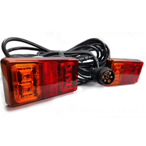Zestaw lamp z przewodem 7,5m do przyczepki przyczepy