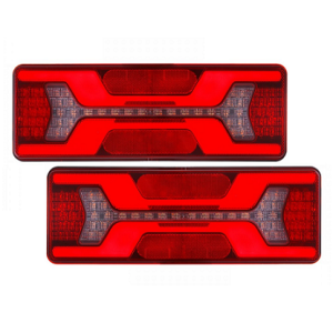 Tylne światła LED 6 funkcji, 12/24 V, z dynamicznym kierunkiem L1953+1954