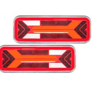 2x Lampa zespolona tylna LED NEON z dynamicznym kierunkiem typ L1959 + L1960 - 6 funkcyjna