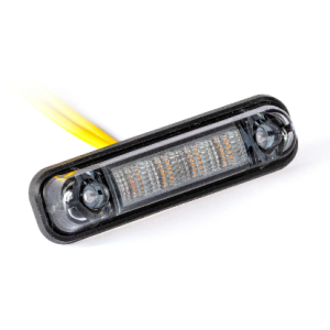 Lampa obrysowa LED 12-36V, pomarańczowa, wersja DARK z podkładką
