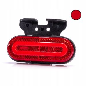 Lampa obrysowa LED 12-36V, czerwona odblask uchwyt kątowy certyfikat ADR