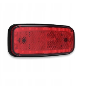Lampa obrysowa LED 12-36V, czerwona z odblaskiem FT-075 C LED