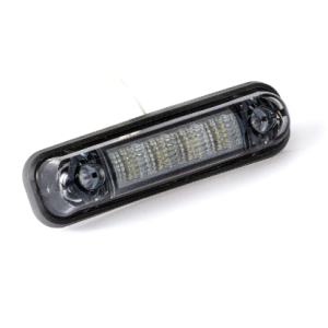 Lampa obrysowa LED 12-36V, biała, wersja DARK z podkładką