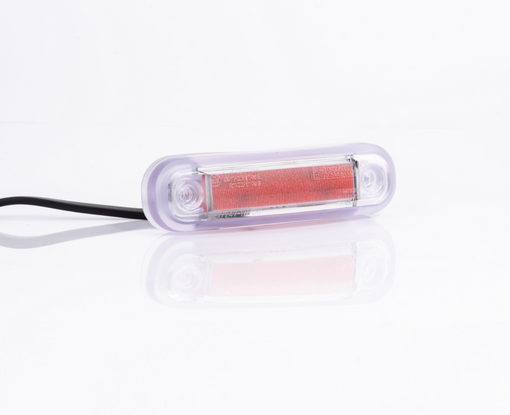 1-funkcyjna lampa obrysowa czerwona FT-045 LED z wiązką elektryczną o długości 0,5 m Fristom