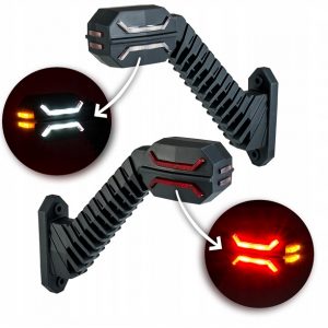 Lampy obrysowe trzyfunkcyjne na wysięgniku ukośnym długim DRAGON LD 2994 LD 2995