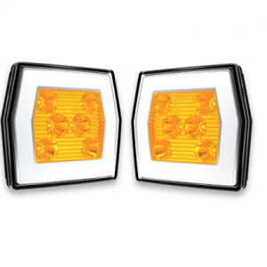 2x Lampa LED przednia 2 funkcje kierunek 12-36V