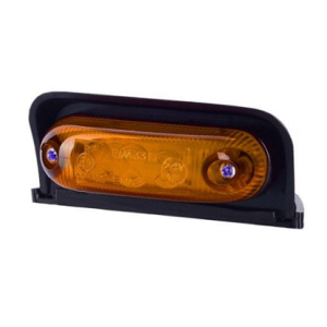 Lampa obrysowa owalna narożna pomarańczowa LED LD233