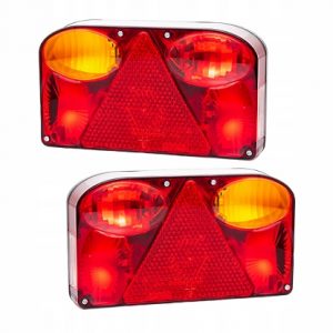 LAMPA TYLNA ZESPOLONA PRZYCZEPY TRÓJKĄT ODBLASKOWY