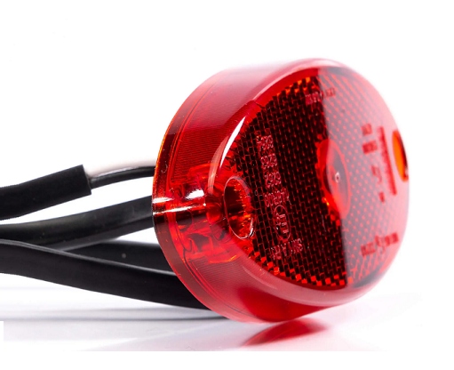 Lampa obrysowa LED 12-36V, czerwona z odblaskiem oraz uchwytem kątowym - obrazek 4