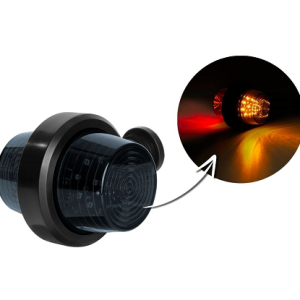 Lampa obrysowa na wysięgniku krótkim LD 2622/GRAPHITE pomarańczowo-czerwona 5 m przewód